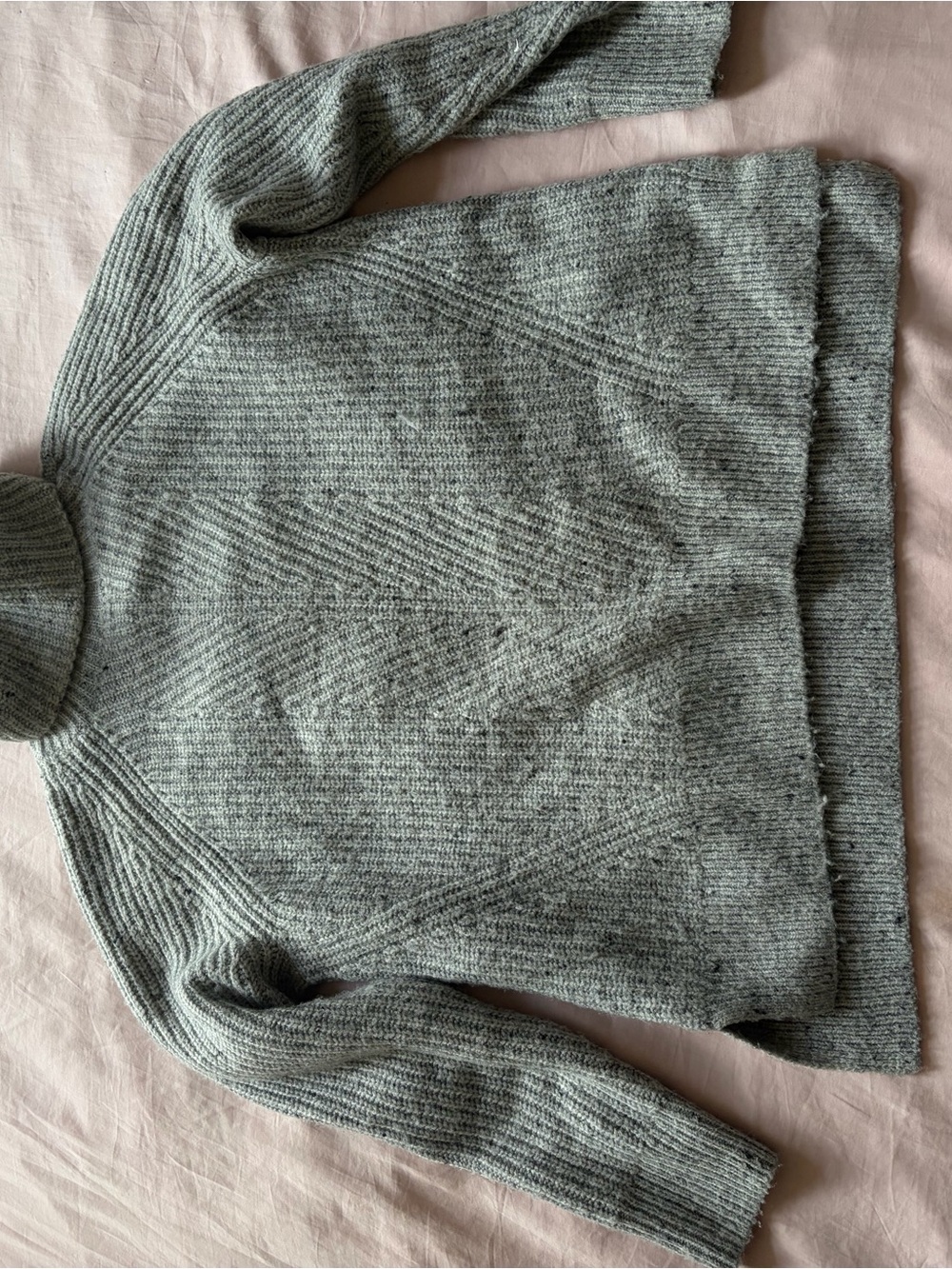 J. Crew Heathered Gray Turtleneck Sweater